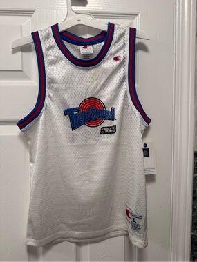 Champion Tune Squad  Lola Bunny White Basketball Jersey - Kids Large NWT